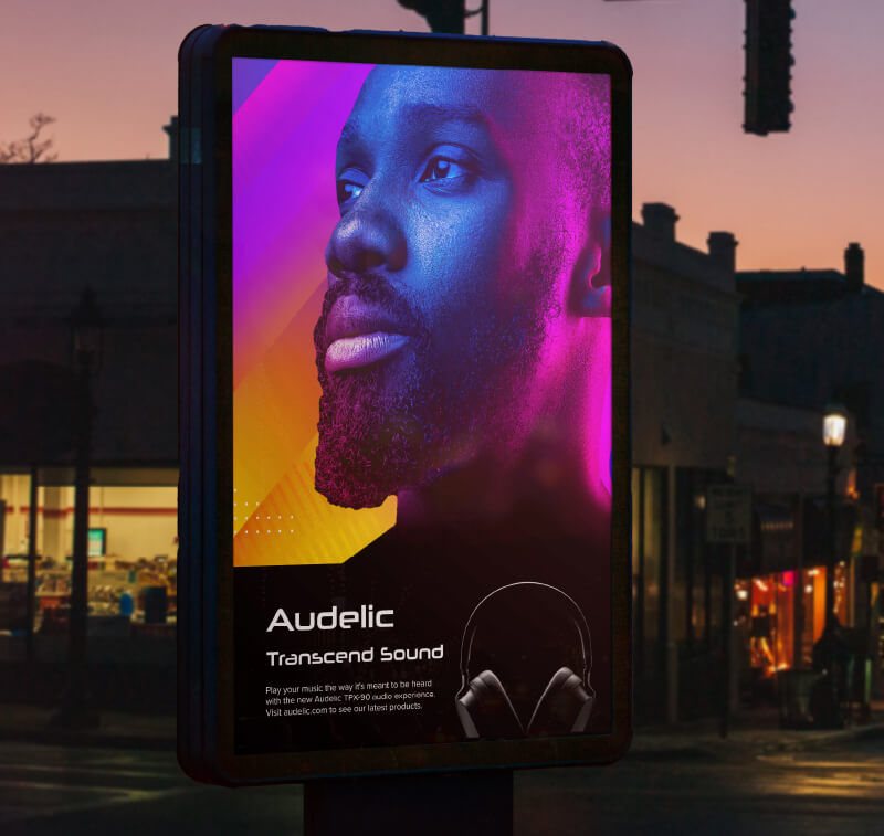 Roland LG serisi ile basılmış backlit grafik