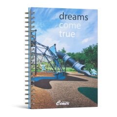 GÖLBAŞI KUŞE MUKAVVA SIVAMA SPİRALLİ AJANDA (20x28CM)