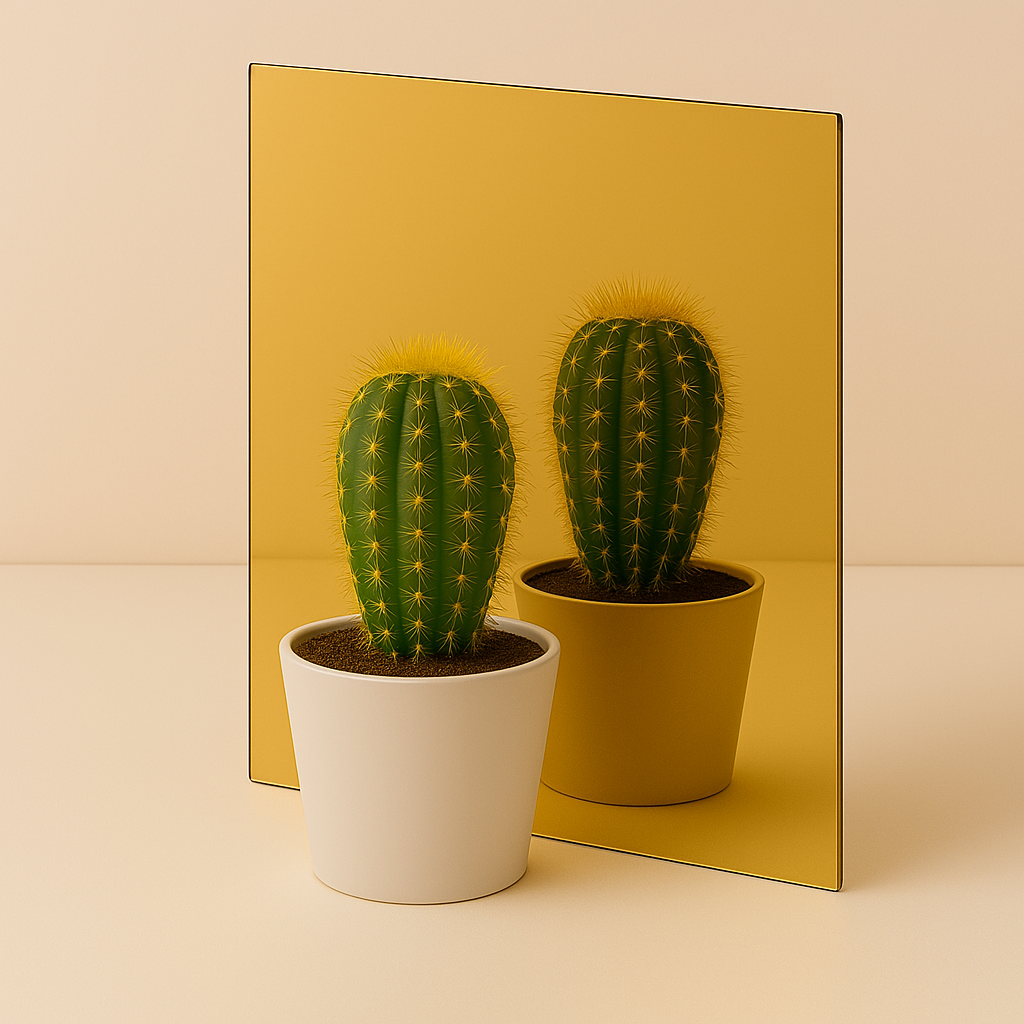 Alüminyum Kompozit Levha 4 mm ASAŞ 008 Altın Ayna - 125x320 cm