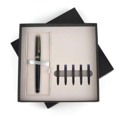 ESKİPAZAR SİYAH DOLMA KALEM SETİ