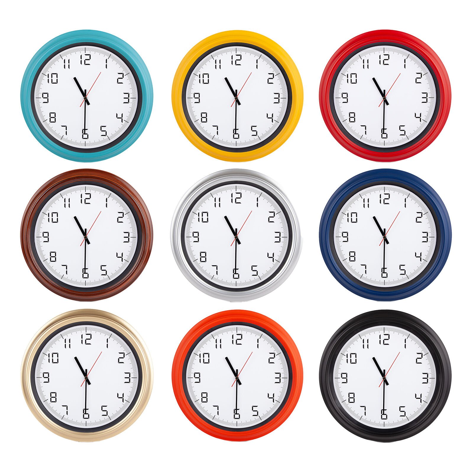 ATLAS PLASTİK KASA DUVAR SAATİ (380MM)