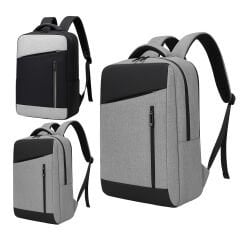 DAĞARCIK GRİ LAPTOP BÖLMELİ SIRT ÇANTASI