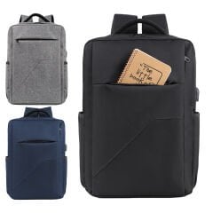 YELKEN SİYAH LAPTOP BÖLMELİ SIRT ÇANTASI