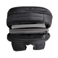 SERÜVEN SİYAH LAPTOP BÖLMELİ SIRT ÇANTASI