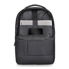 SERÜVEN SİYAH LAPTOP BÖLMELİ SIRT ÇANTASI