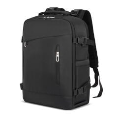 GEZGİN SİYAH LAPTOP BÖLMELİ SIRT ÇANTASI