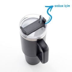 ADRASAN SİYAH 1200 ML TERMOS