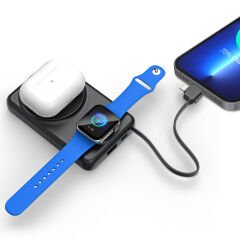 KAYABEYİ 10.000 MAH SİYAH MAGSAFE  ve  WIRELESS POWERBANK