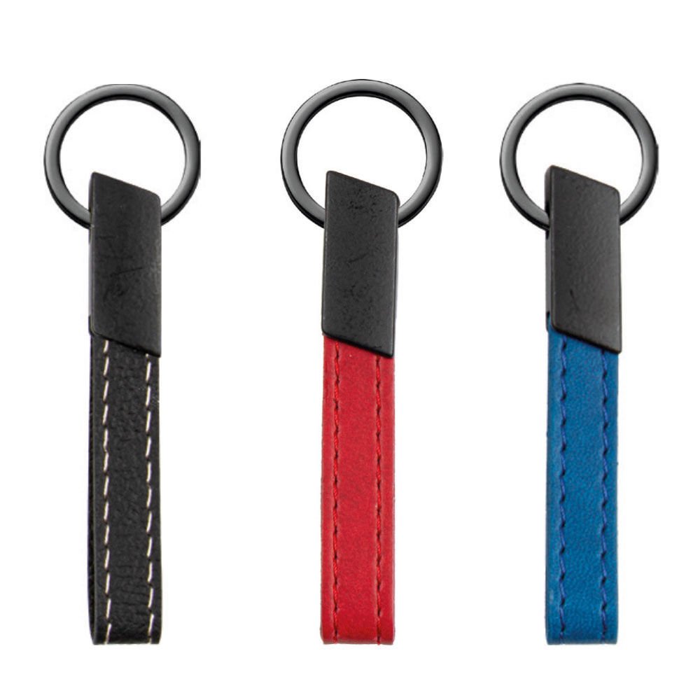 MAÇKA LACİVERT METAL-DERİ ANAHTARLIK