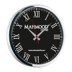 NEPTÜN091 SİYAH-GÜMÜŞ METAL DUVAR SAATİ(350 MM)