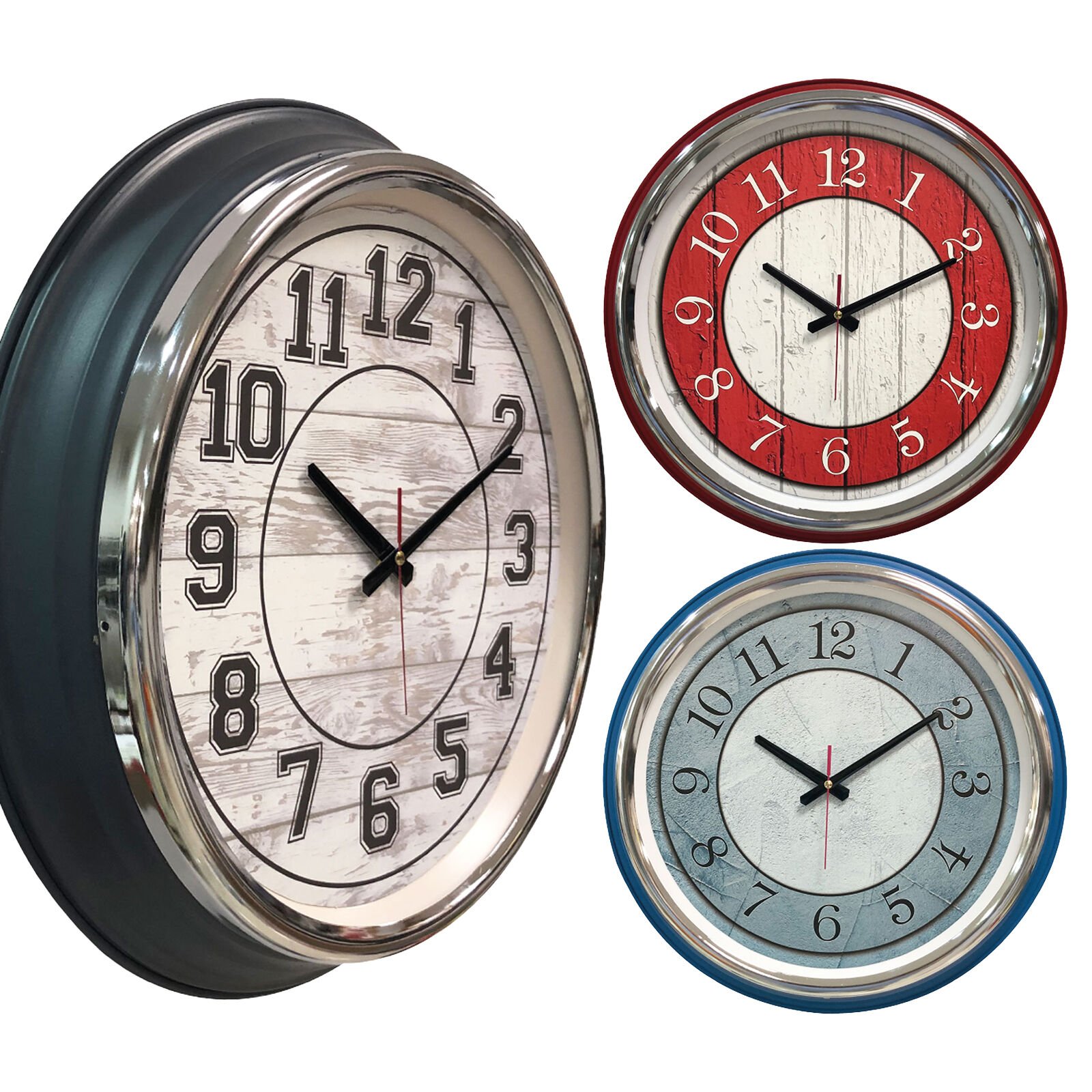 KİBELE201 METAL KASA DUVAR SAATİ (505 MM)