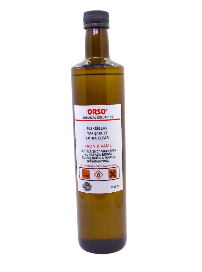ORSO Pleksiglas Yapıştırıcı – Extra Clear Kalın Kıvamlı | 1000 g