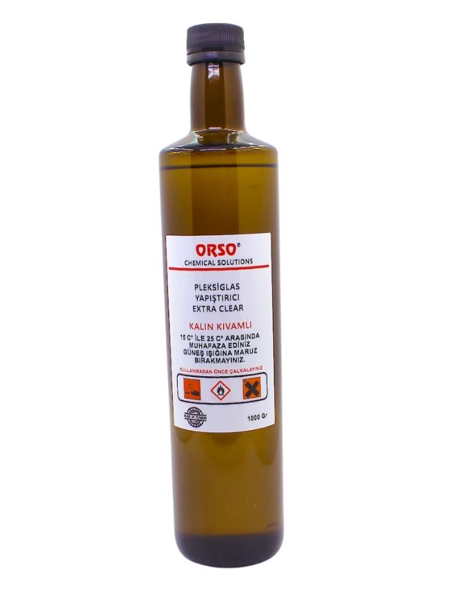 ORSO Pleksiglas Yapıştırıcı – Extra Clear Kalın Kıvamlı | 1000 g