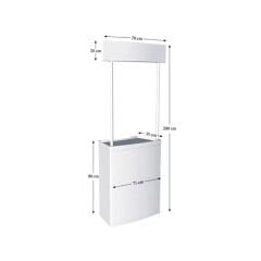 Kare Tanıtım Standı – 71 cm | Hafif, Pratik ve Ekonomik Tanıtım Masası