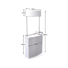 Kare Tanıtım Standı – 81 cm | Geniş, Taşınabilir ve Şık Sunum Alanı