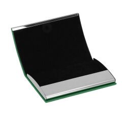 NAZENDE YEŞİL DERİ KARTVİZİTLİK