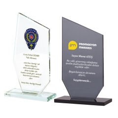 KAŞGAR SİYAH KRİSTAL PLAKET