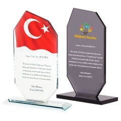 OSKAY SİYAH KRİSTAL PLAKET