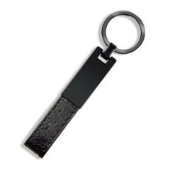 ANZER SİYAH METAL - DERİ ANAHTARLIK