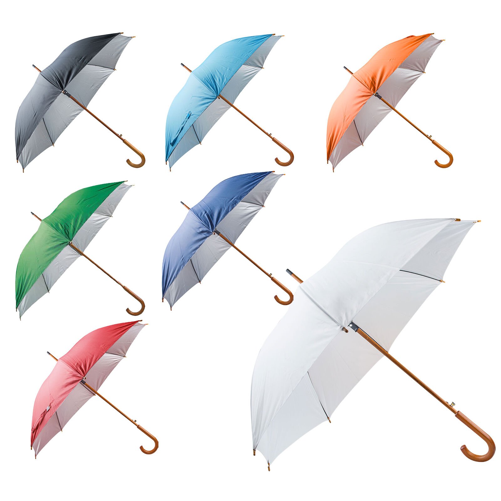 MANGOSTAN AHŞAP SAPLI ŞEMSİYE