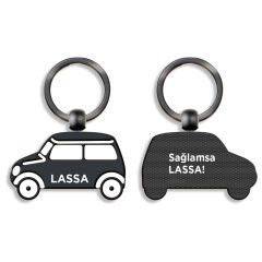 SEYFİYAZ SİYAH ÇİFT YÖN METAL ANAHTARLIK