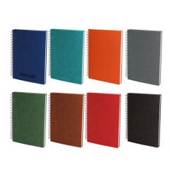 ELMADAĞ SİYAH TARİHLİ SPİRALLİ AJANDA (17X24 CM)