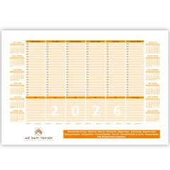 ALA-08 TAKVİMLİ TARİHSİZ TUTKALLI SÜMEN