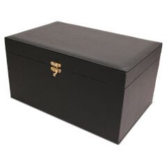 KUTU 6 KİLİTLİ KUTU AHŞAP KASA TERMO DERİ SIVAMA