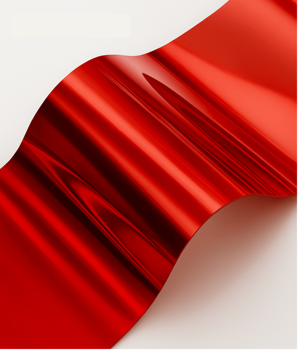 Aynalı PVC Levha - Yapışkanlı (SIBU) 0,50 mm 100x280 cm Kırmızı Ayna