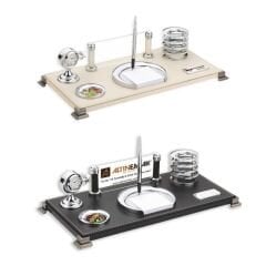 RODOS SİYAH DERİ MASA SETİ