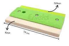 Silikon ve Keçeli Ragle – Geniş Yüzey Folyo Uygulama Aparatı (14 cm) LC32