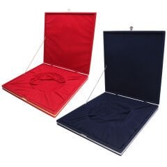 DENİM LACİVERT KADİFE TABAK KUTUSU (30X30 CM)