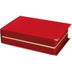 KAŞMİR KADİFE PLAKET KUTUSU (14X24 CM)