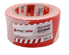 İkaz Bandı | 6cm x 110m - 250m Kırmızı Beyaz Dikkat Bandı