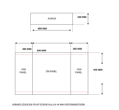 Kare Tanıtım Standı - Ekonomik