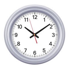 SEDNA526 SİYAH-GÜMÜŞ BRİSTOL KADRAN DUVAR SAATİ (480 MM)