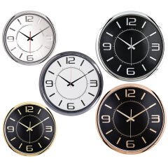 HELLEN404 METALİZE ÇERÇEVE DUVAR SAATİ (420MM)