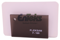 PLEKSAN F-100 Füme Transparan Pleksi Levha 135x200 cm 2,8 mm