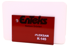 PLEKSAN K-145 Transparan Kırmızı Pleksi Levha 135x200 cm 2,8 mm