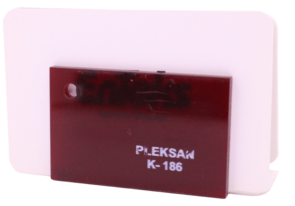 PLEKSAN K-186 Transparan Koyu Bordo Pleksi Levha 135x200 cm 2,8 mm