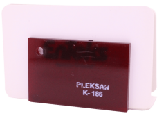 PLEKSAN K-186 Transparan Koyu Bordo Pleksi Levha 135x200 cm 2,8 mm