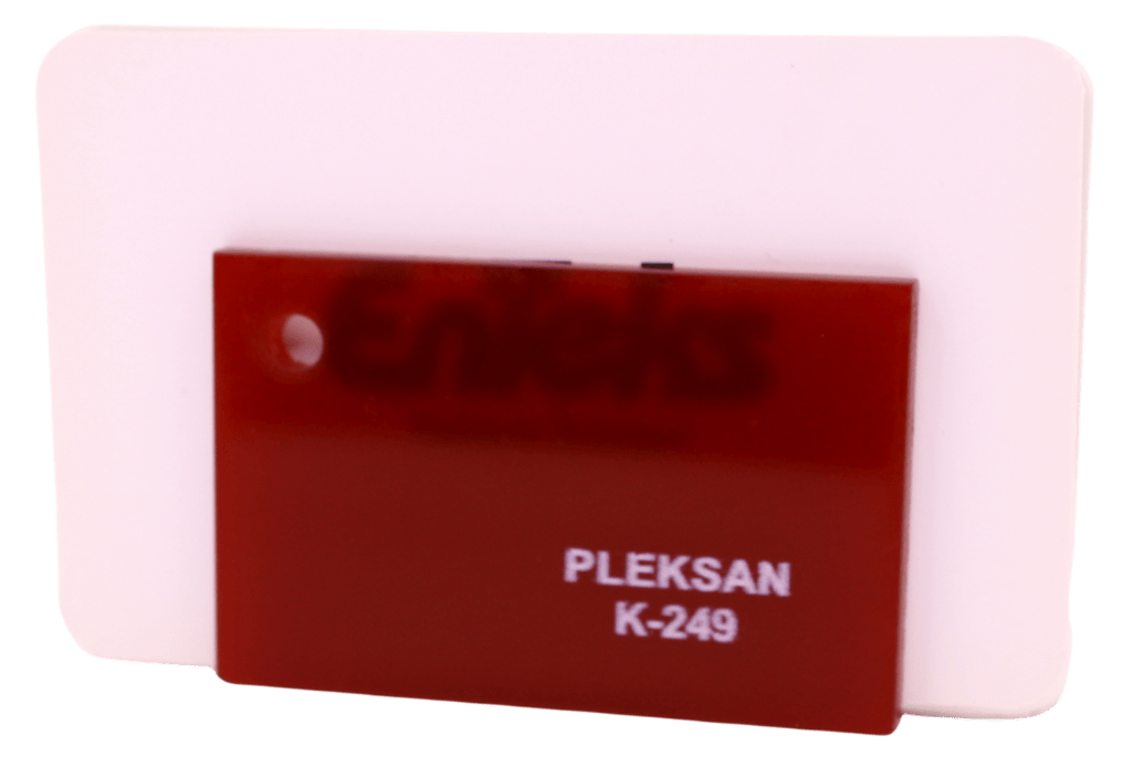 PLEKSAN K-249 Transparan Bordo Pleksi Levha 135x200 cm 2,8 mm