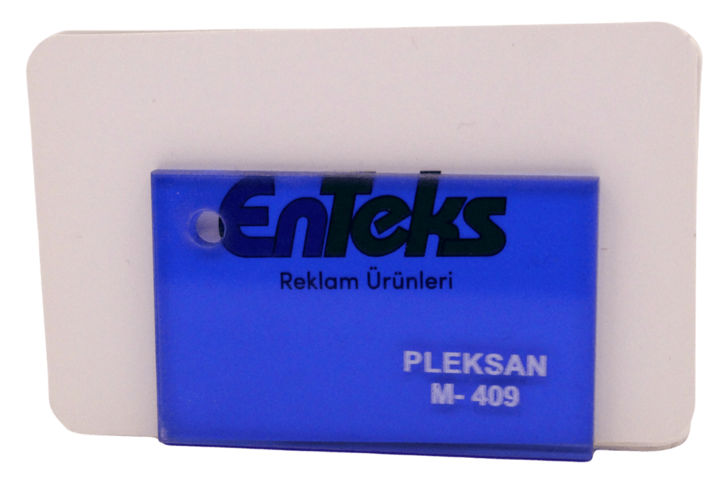 PLEKSAN M-409 Transparan Mavi Pleksi Levha 135x200 cm 2,8 mm