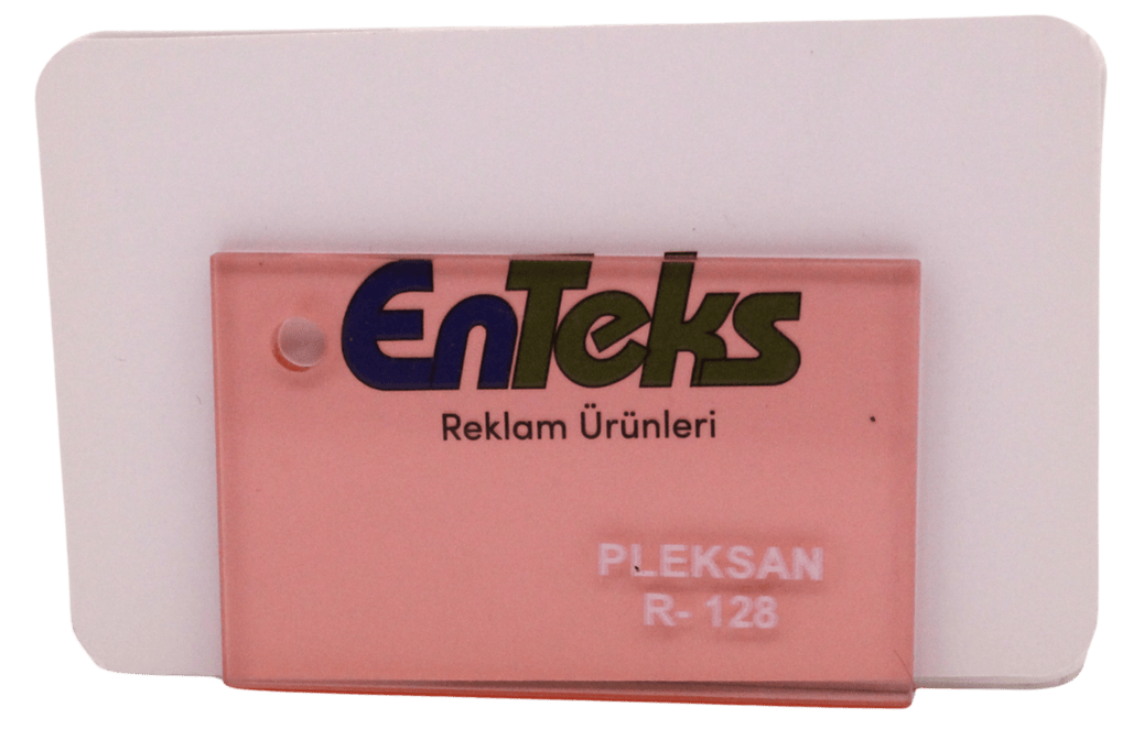 PLEKSAN R-128 Transparan Açık Pembe Pleksi Levha 135x200 cm 2,8 mm