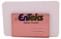 PLEKSAN R-128 Transparan Açık Pembe Pleksi Levha 135x200 cm 2,8 mm