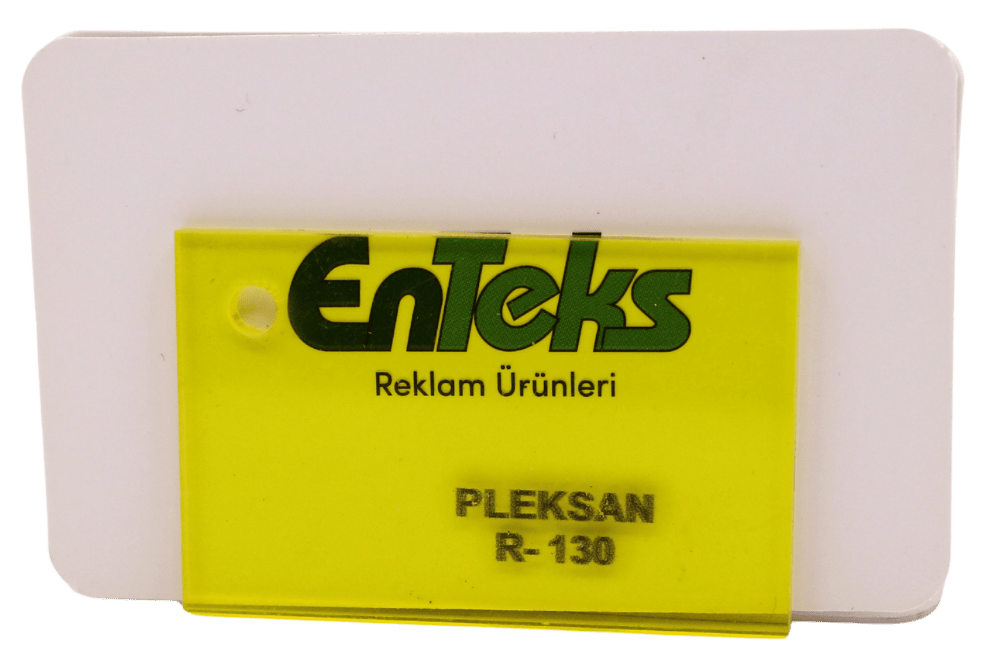PLEKSAN R-130 Transparan Açık Sarı Pleksi Levha 135x200 cm 2,8 mm
