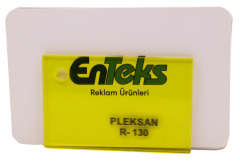 PLEKSAN R-130 Transparan Açık Sarı Pleksi Levha 135x200 cm 2,8 mm