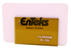 PLEKSAN R-135 Kehribar Sarı Pleksi Levha 135x200 cm 2,8 mm