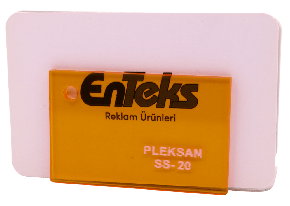 PLEKSAN SS-20 Transparan Sarı-Turuncu Pleksi Levha 135x200 cm 2,8 mm