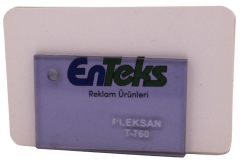 PLEKSAN T-760 Transparan Açık Mor Pleksi Levha 135x200 cm 2,8 mm